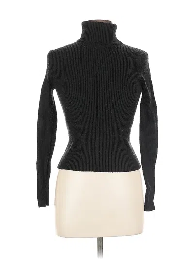 Pre-owned Zara Turtleneck Sweater In Black