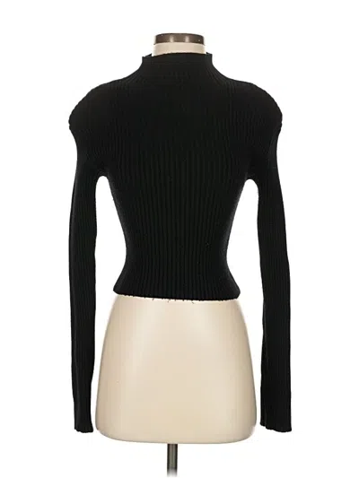 Pre-owned Zara Turtleneck Sweater In Black