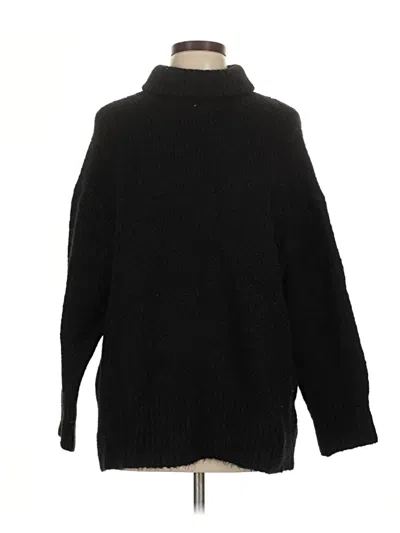 Pre-owned Zara Turtleneck Sweater In Black