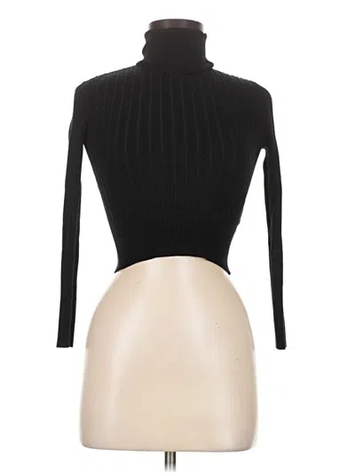 Pre-owned Zara Turtleneck Sweater In Black