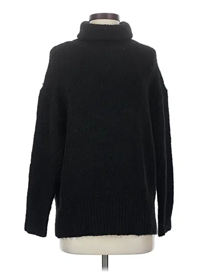 Pre-owned Zara Turtleneck Sweater In Black