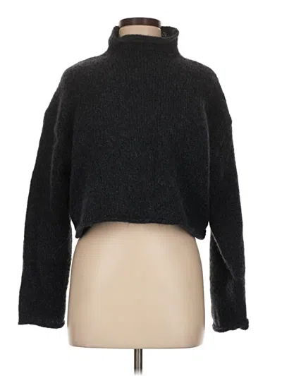 Pre-owned Zara Turtleneck Sweater In Black