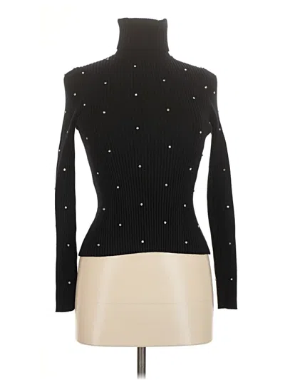 Pre-owned Zara Turtleneck Sweater In Black