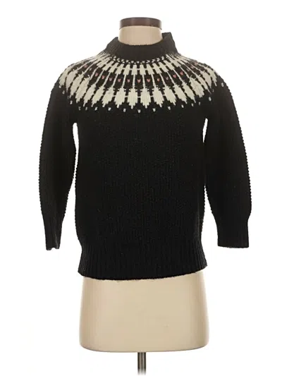 Pre-owned Zara Turtleneck Sweater In Black