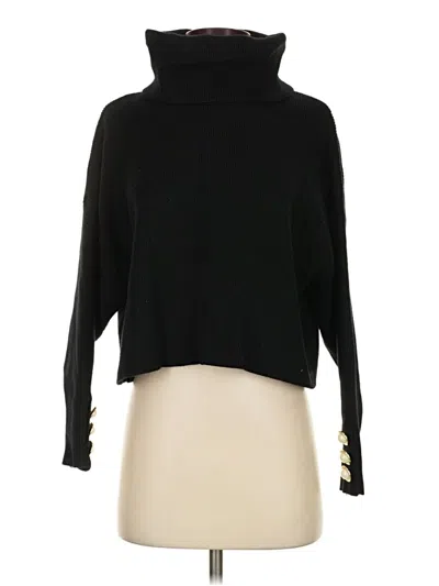 Pre-owned Zara Turtleneck Sweater In Black