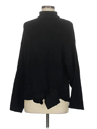 Pre-owned Zara Turtleneck Sweater In Black
