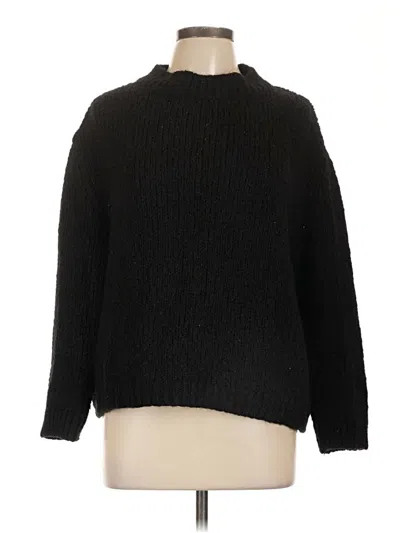 Pre-owned Zara Turtleneck Sweater In Black