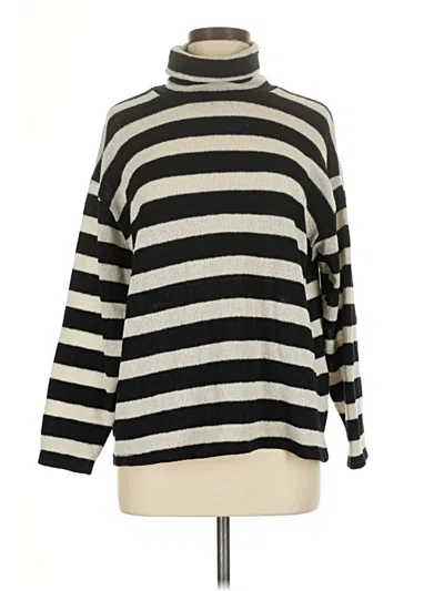 Pre-owned Zara Turtleneck Sweater In Black