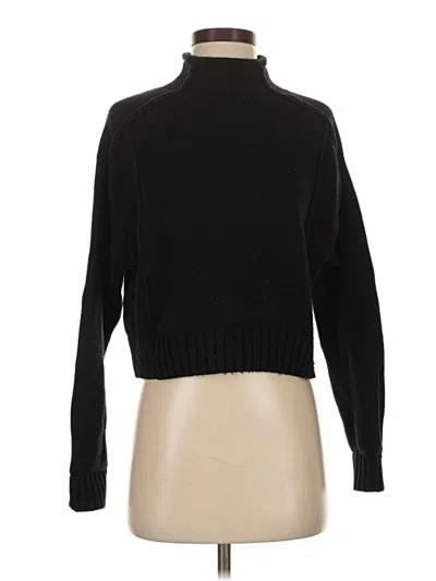 Pre-owned Zara Turtleneck Sweater In Black