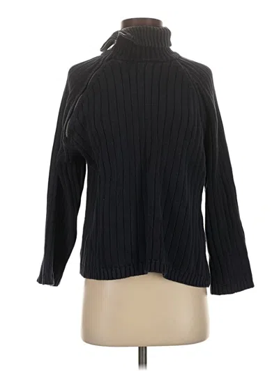 Pre-owned Zara Turtleneck Sweater In Black