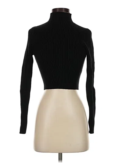 Pre-owned Zara Turtleneck Sweater In Black