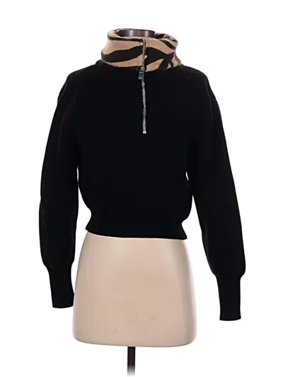 Pre-owned Zara Turtleneck Sweater In Black
