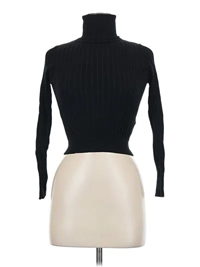 Pre-owned Zara Turtleneck Sweater In Black