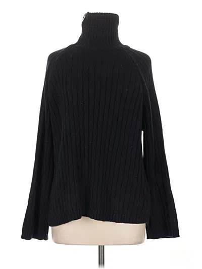 Pre-owned Zara Turtleneck Sweater In Black