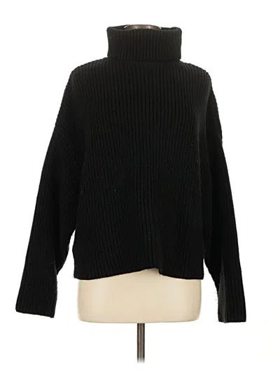 Pre-owned Zara Turtleneck Sweater In Black