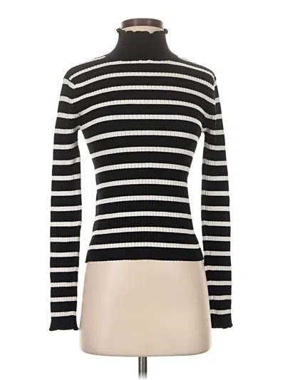 Pre-owned Zara Turtleneck Sweater In Black