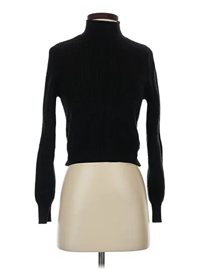 Pre-owned Zara Turtleneck Sweater In Black