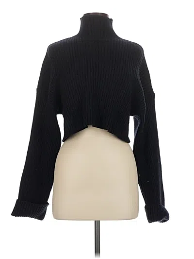 Pre-owned Zara Turtleneck Sweater In Black