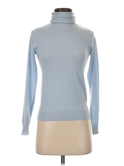 Pre-owned Zara Turtleneck Sweater In Blue