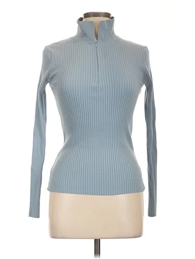 Pre-owned Zara Turtleneck Sweater In Blue
