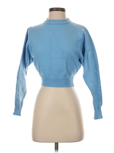 Pre-owned Zara Turtleneck Sweater In Blue