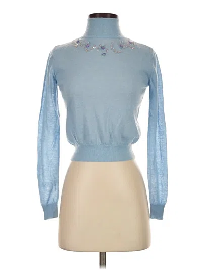 Pre-owned Zara Turtleneck Sweater In Blue