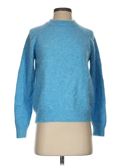 Pre-owned Zara Turtleneck Sweater In Blue