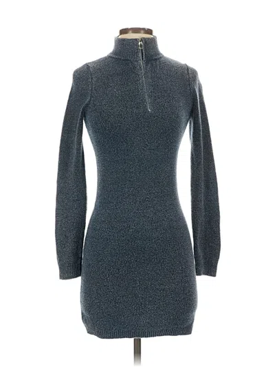 Pre-owned Zara Turtleneck Sweater In Blue