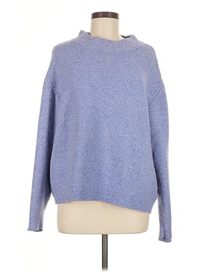 Pre-owned Zara Turtleneck Sweater In Blue