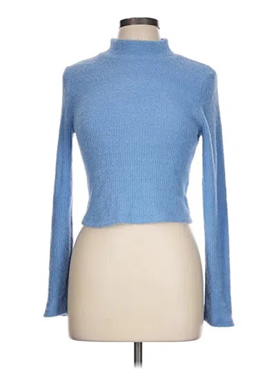 Pre-owned Zara Turtleneck Sweater In Blue
