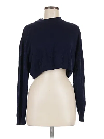 Pre-owned Zara Turtleneck Sweater In Blue