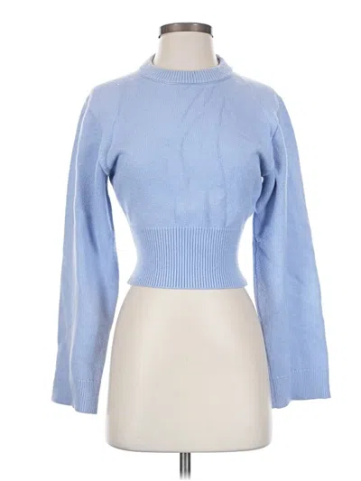 Pre-owned Zara Turtleneck Sweater In Blue