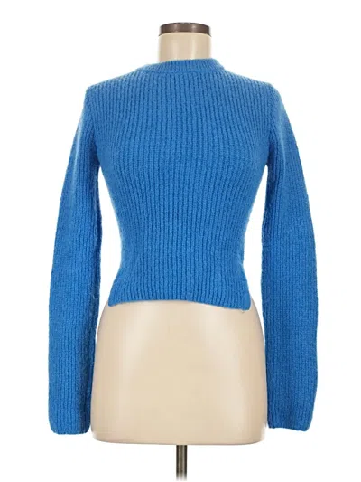 Pre-owned Zara Turtleneck Sweater In Blue
