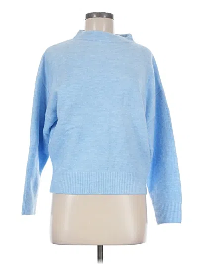 Pre-owned Zara Turtleneck Sweater In Blue