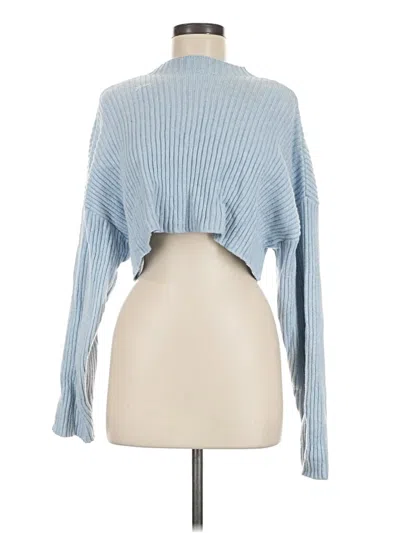 Pre-owned Zara Turtleneck Sweater In Blue