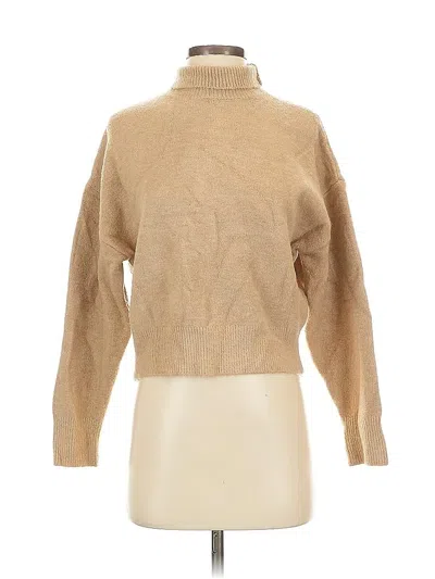 Pre-owned Zara Turtleneck Sweater In Brown