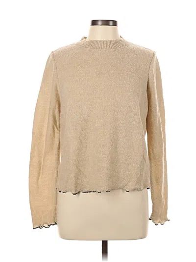 Pre-owned Zara Turtleneck Sweater In Brown