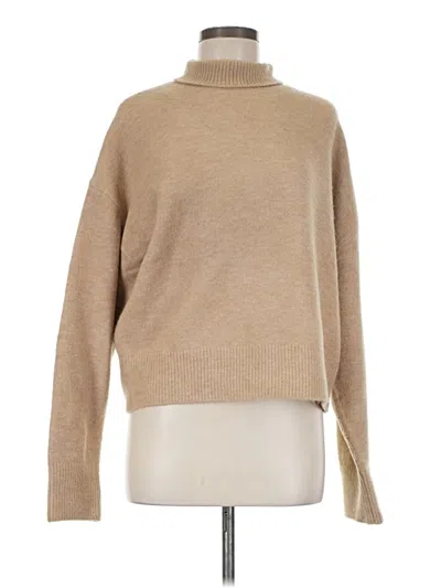 Pre-owned Zara Turtleneck Sweater In Brown