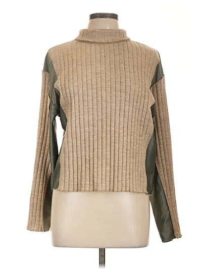 Pre-owned Zara Turtleneck Sweater In Brown