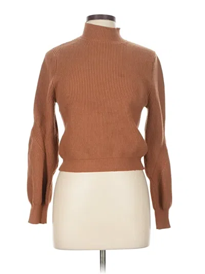 Pre-owned Zara Turtleneck Sweater In Brown