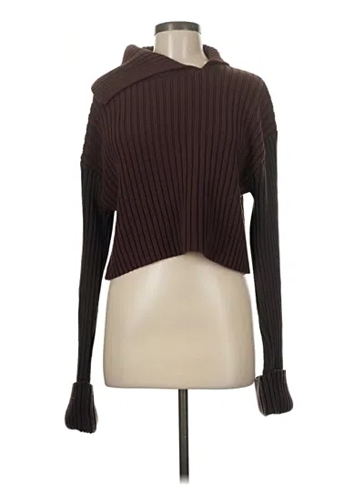 Pre-owned Zara Turtleneck Sweater In Brown