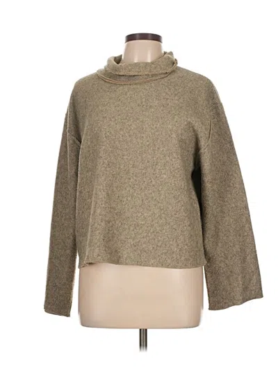 Pre-owned Zara Turtleneck Sweater In Brown