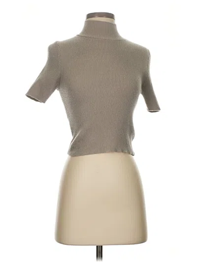Pre-owned Zara Turtleneck Sweater In Brown