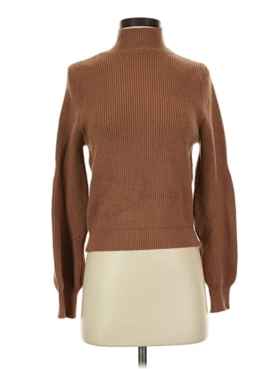 Pre-owned Zara Turtleneck Sweater In Brown