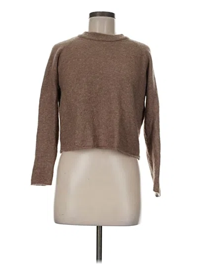 Pre-owned Zara Turtleneck Sweater In Brown
