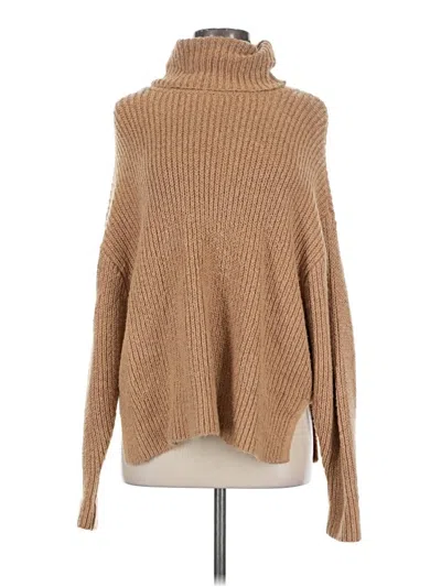Pre-owned Zara Turtleneck Sweater In Brown