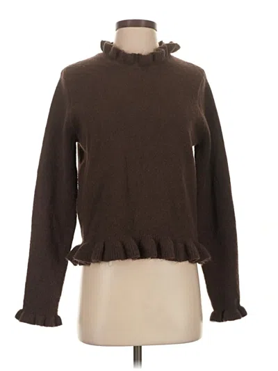 Pre-owned Zara Turtleneck Sweater In Brown