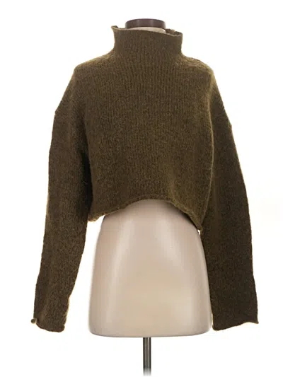 Pre-owned Zara Turtleneck Sweater In Brown