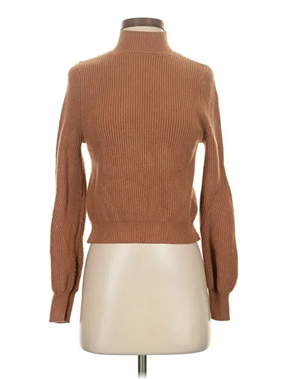 Pre-owned Zara Turtleneck Sweater In Brown