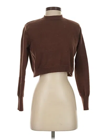 Pre-owned Zara Turtleneck Sweater In Brown